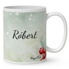 Névvel kérhető - Cuki karácsonyi kacsa sütivel mintás bögre