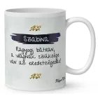 Személyre szabható - Barna hajú Csini Vízöntő lány mintás bögre