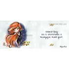 Személyre szabható - Vörös hajú Csini Vízöntő lány mintás bögre