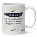 Személyre szabható - Rózsaszín hajú Csini Vízöntő lány mintás bögre