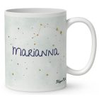 Személyre szabható - Barna hajú Csini Kos lány mintás bögre