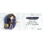 Személyre szabható - Barna hajú Csini Kos lány mintás bögre