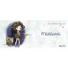 Személyre szabható - Barna hajú Csini Kos lány mintás bögre