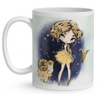 Személyre szabható - Szőke hajú Csini Kos lány mintás bögre