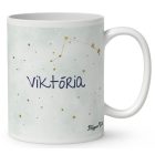 Személyre szabható - Vörös hajú Csini Kos lány mintás bögre