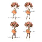 Személyre szabható - Vörös hajú Csini Kos lány mintás bögre