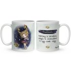 Személyre szabható - Szőke hajú Csini Rák lány mintás bögre