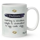 Személyre szabható - Szőke hajú Csini Rák lány mintás bögre