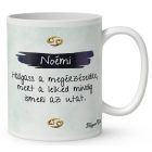 Személyre szabható - Vörös hajú Csini Rák lány mintás bögre