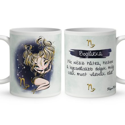 Személyre szabható - Szőke hajú Csini Bak lány mintás bögre