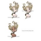 Személyre szabható - Szőke hajú Csini Bak lány mintás bögre