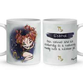   Személyre szabható - Vörös hajú Csini Bak lány mintás bögre