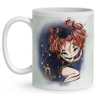 Személyre szabható - Vörös hajú Csini Bak lány mintás bögre