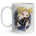 Személyre szabható - Szőke hajú Csini Ikrek lány mintás bögre