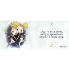 Személyre szabható - Szőke hajú Csini Ikrek lány mintás bögre