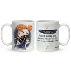 Személyre szabható - Vörös hajú Csini Ikrek lány mintás bögre