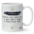 Személyre szabható - Barna hajú Csini Oroszlán lány mintás bögre