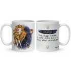 Személyre szabható - Vörös hajú Csini Oroszlán lány mintás bögre