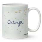 Személyre szabható - Vörös hajú Csini Oroszlán lány mintás bögre