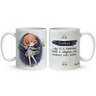 Személyre szabható - Vörös hajú Csini Mérleg lány mintás bögre