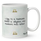 Személyre szabható - Vörös hajú Csini Mérleg lány mintás bögre