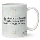 Személyre szabható - Rózsaszín hajú Csini Halak lány mintás bögre