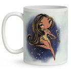 Személyre szabható - Barna hajú Csini Nyilas lány mintás bögre