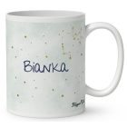 Személyre szabható - Barna hajú Csini Nyilas lány mintás bögre