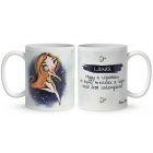 Személyre szabható - Vörös hajú Csini Nyilas lány mintás bögre