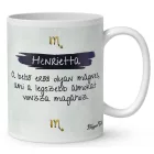 Személyre szabható - Barna hajú Csini Skorpió lány mintás bögre