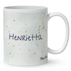 Személyre szabható - Barna hajú Csini Skorpió lány mintás bögre