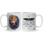 Személyre szabható - Vörös hajú Csini Skorpió lány mintás bögre