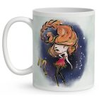 Személyre szabható - Vörös hajú Csini Skorpió lány mintás bögre