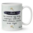 Személyre szabható - Vörös hajú Csini Skorpió lány mintás bögre