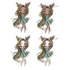 Személyre szabható - Barna hajú Csini Bika lány mintás bögre