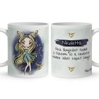 Személyre szabható - Szőke hajú Csini Bika lány mintás bögre