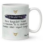 Személyre szabható - Szőke hajú Csini Bika lány mintás bögre