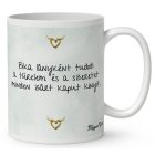 Személyre szabható - Szőke hajú Csini Bika lány mintás bögre