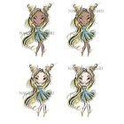 Személyre szabható - Szőke hajú Csini Bika lány mintás bögre