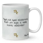 Személyre szabható - Fekete hajú Csini Szűz lány mintás bögre