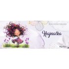 Névvel kérhető - Bájos krókusz virágos tündér mintás bögre