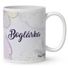 Névvel kérhető - Kedves krókusz virágos tündér mintás bögre