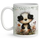 Névvel kérhető - Az éjszakák vándora, édes kis borz mintás bögre