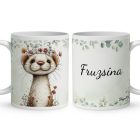 Névvel kérhető - Tündéri hermelin, a kecses felfedező mintás bögre