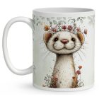 Névvel kérhető - Tündéri hermelin, a kecses felfedező mintás bögre