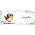 Névvel kérhető - Aranyos kék cinege, a fürge akrobata mintás bögre