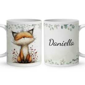   Névvel kérhető - Az erdő kis ravaszdija, a vörös róka mintás bögre