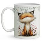 Névvel kérhető - Az erdő kis ravaszdija, a vörös róka mintás bögre