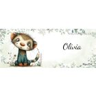 Névvel kérhető - Játékos felfedező, a vadászgörény mintás bögre