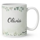 Névvel kérhető - Játékos felfedező, a vadászgörény mintás bögre